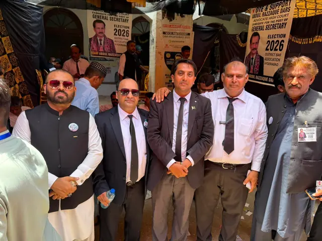 Advocates at the DBA Hyderabad elections 2026