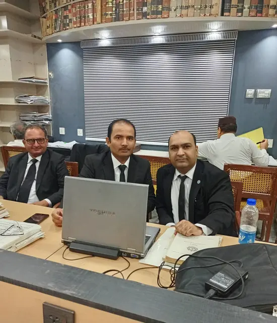 At the High Court library with fellow advocates
