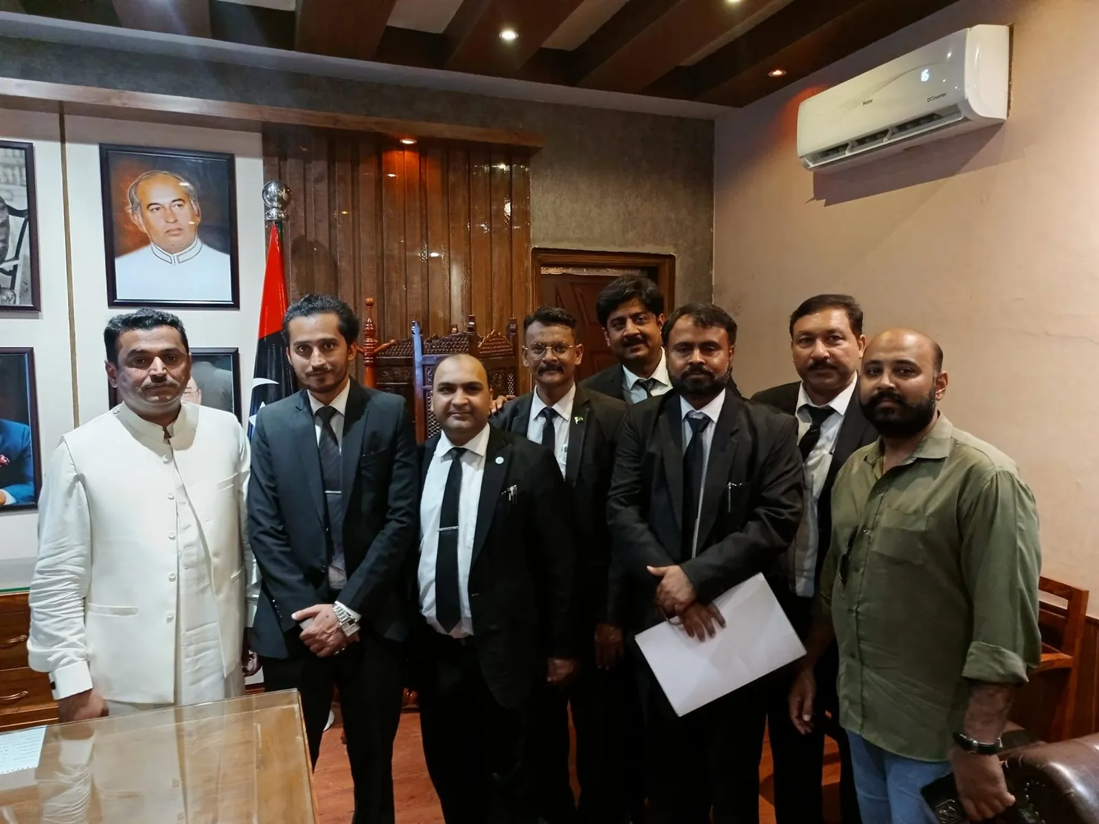 The HMC legal team meeting the Mayor of Hyderabad